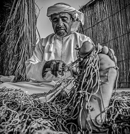 Traditional Omani Fishing Net